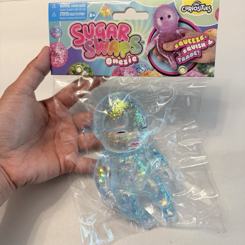 ORB Sugar Swaps Glitter Squishy Baby Figure Sensory Toy New Sealed
